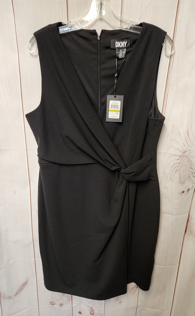 NWT DKNY Women's Size 14 Black Dress