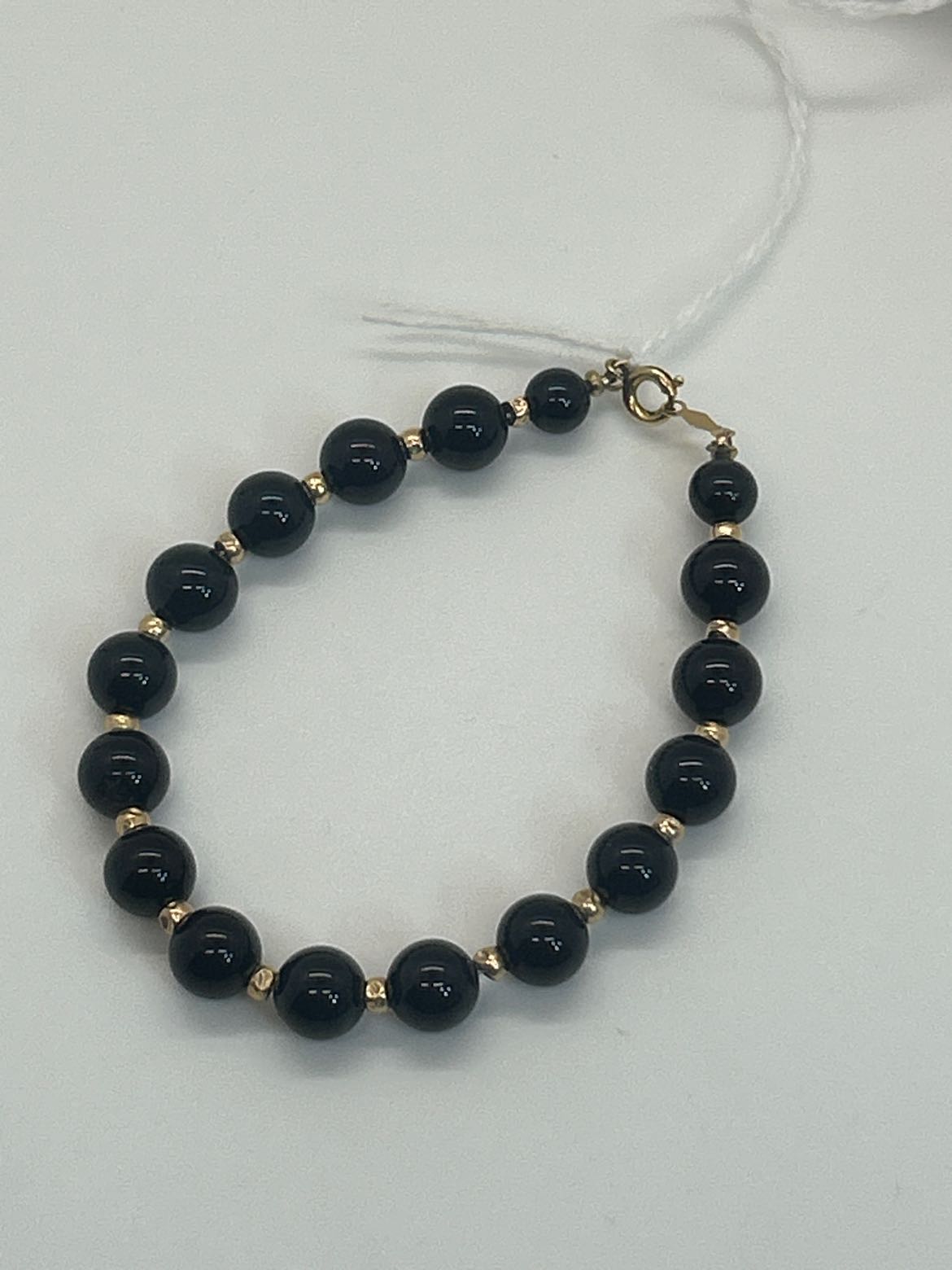 Black & Gold Beaded Bracelet
