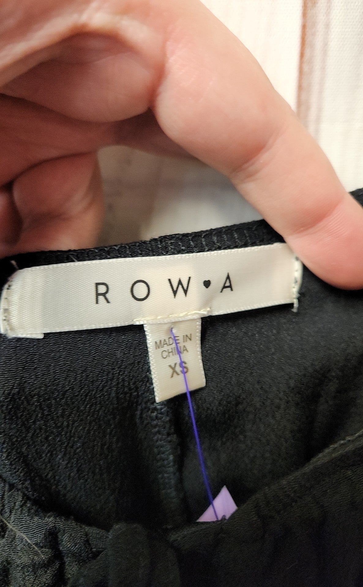 Row A Women's Size XS Black Dress
