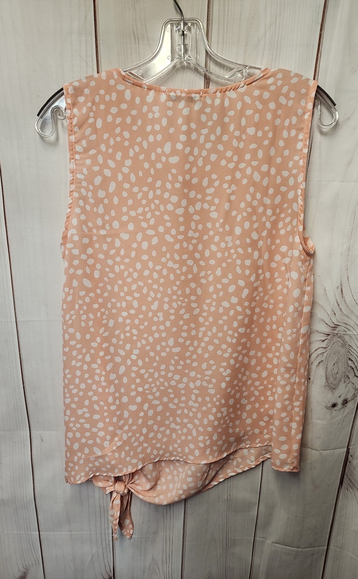 Jenny Boston Women's Size M Peach Sleeveless Top