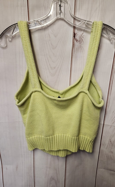 Lush Women's Size L Green Sleeveless Top