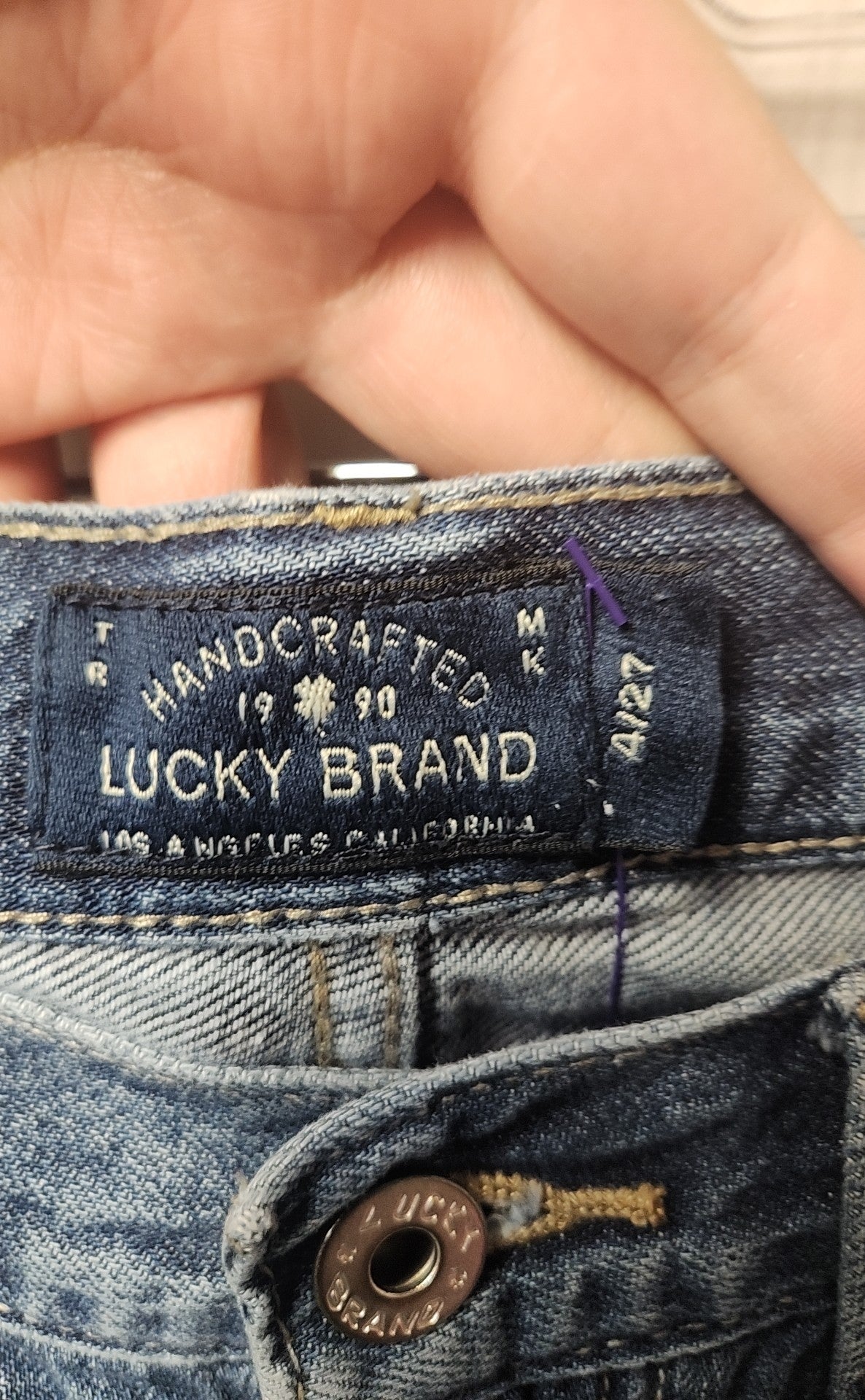 Lucky Brand Women's Size 27 (3-4) Blue Jeans Sienna Slim Boyfriend