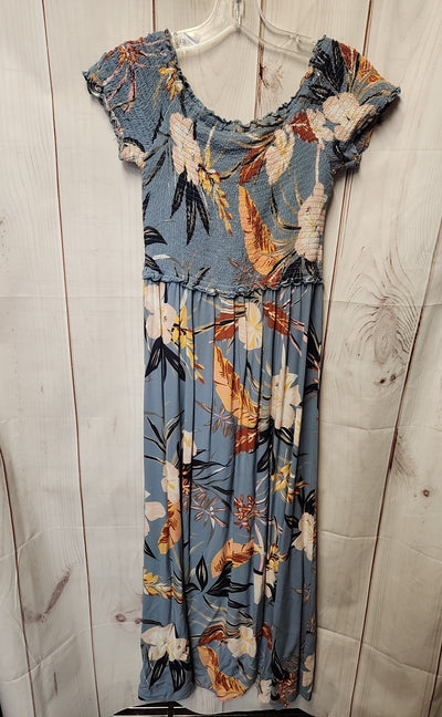 Patrons of Peace Women's Size S Blue Floral Dress