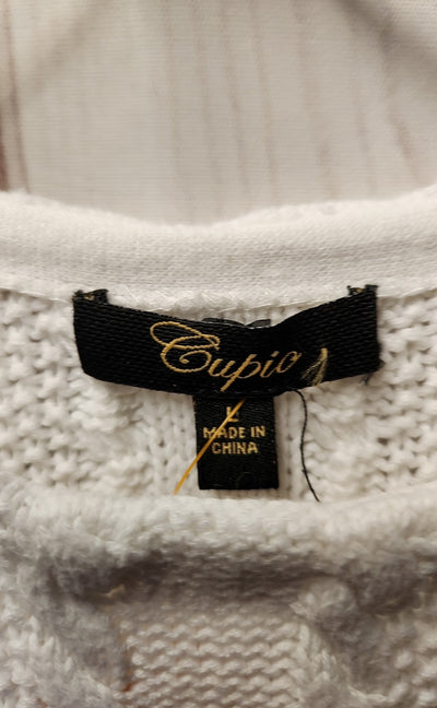 Cupio Women's Size L White Sweater