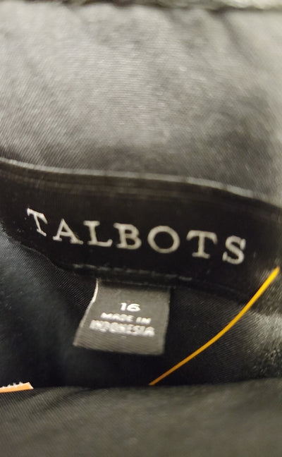 Talbots Women's Size 16 Black & Pink Skirt