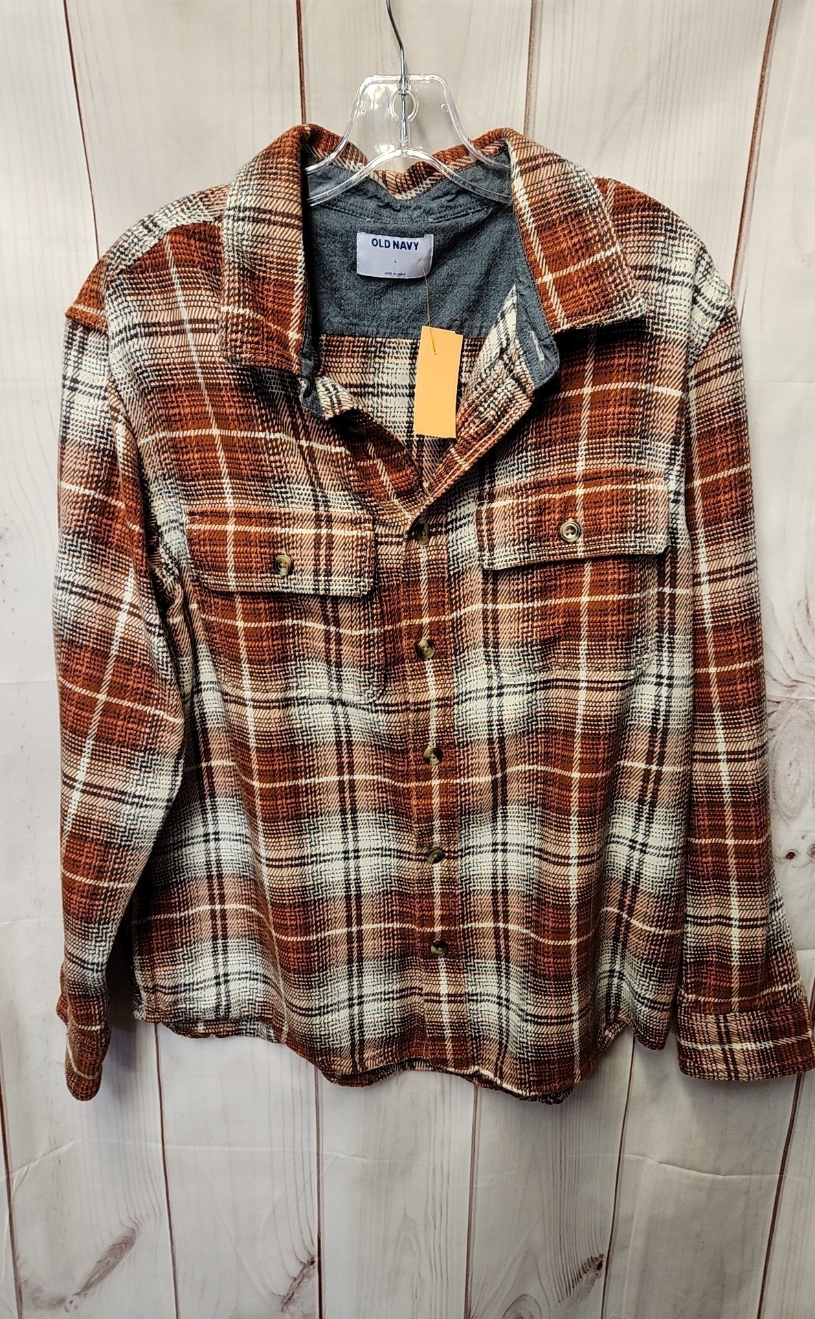 Old Navy Men's Size L Brown Shirt