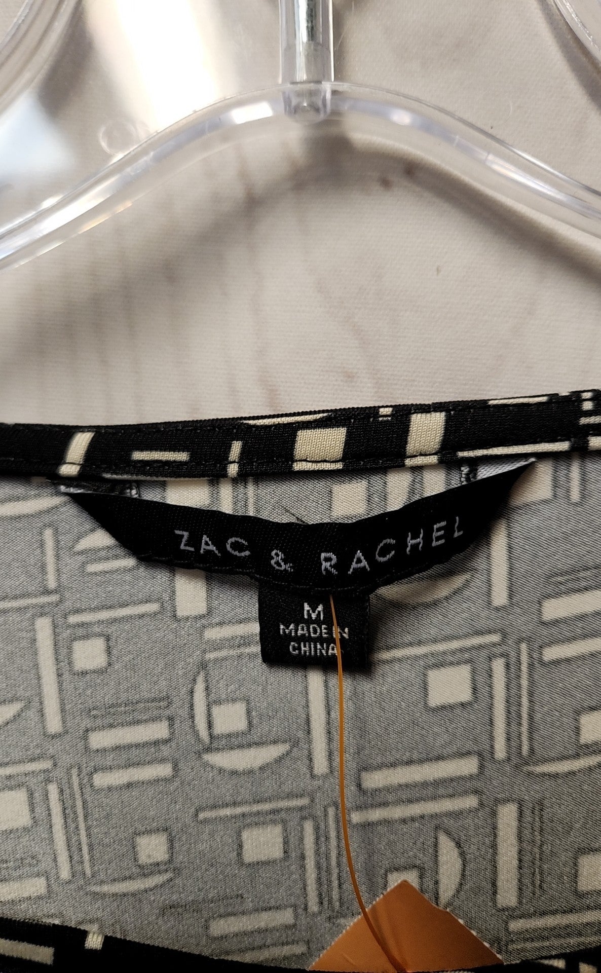 Zac & Rachel Women's Size M Black 3/4 Sleeve Top