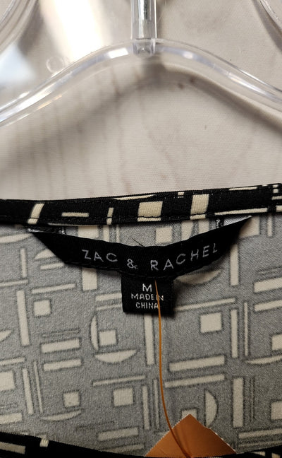Zac & Rachel Women's Size M Black 3/4 Sleeve Top