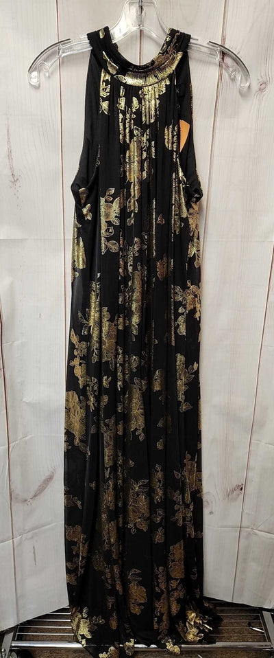 Msk Women's Size M Black & Gold Jumpsuit