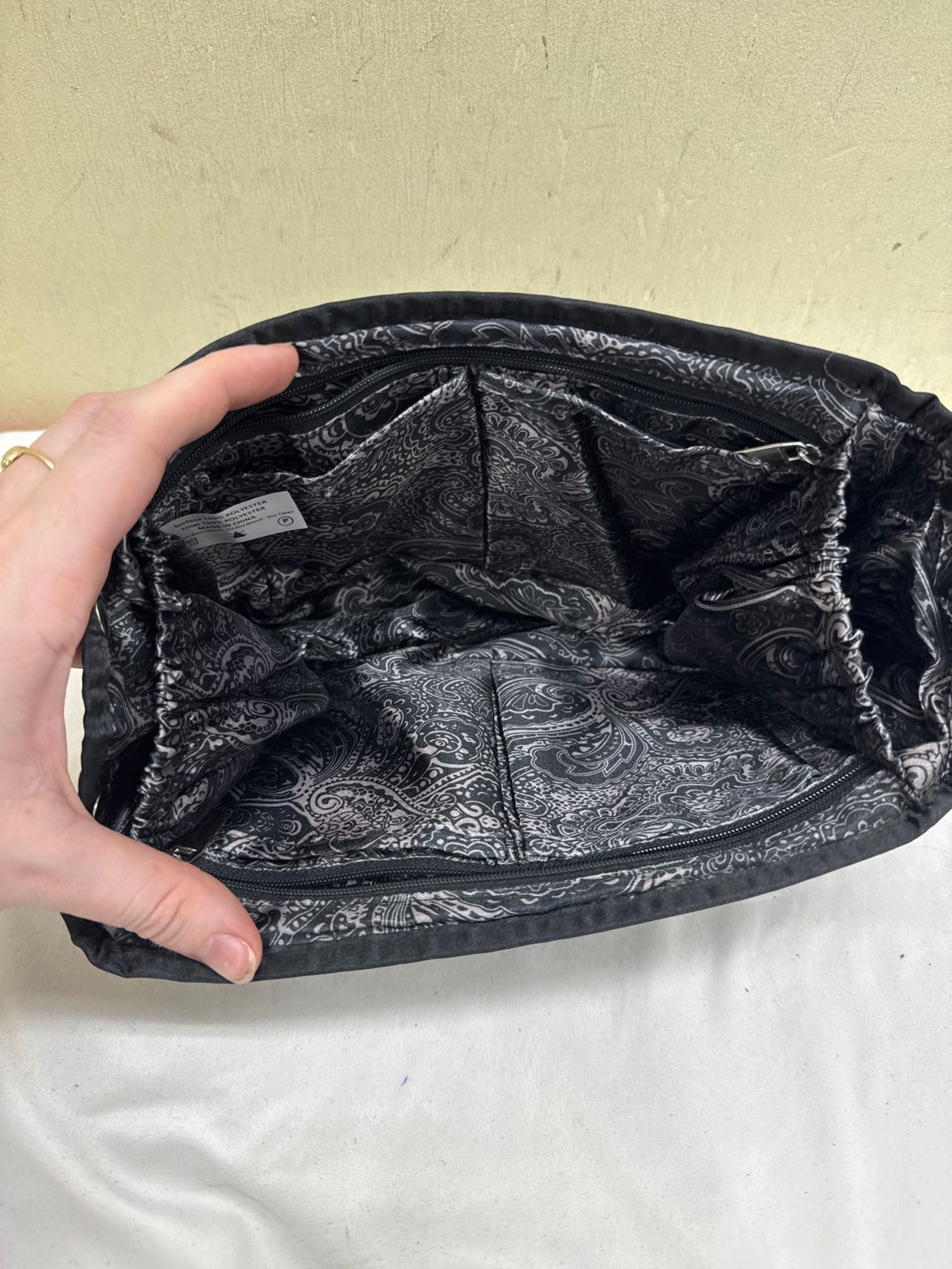 Black Expandable Pouch