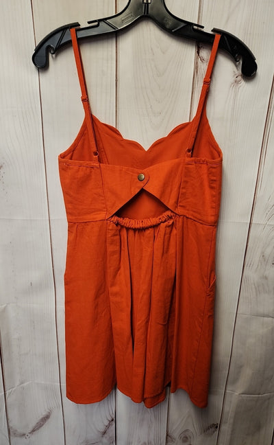 Cope Women's Size 8 Orange Dress