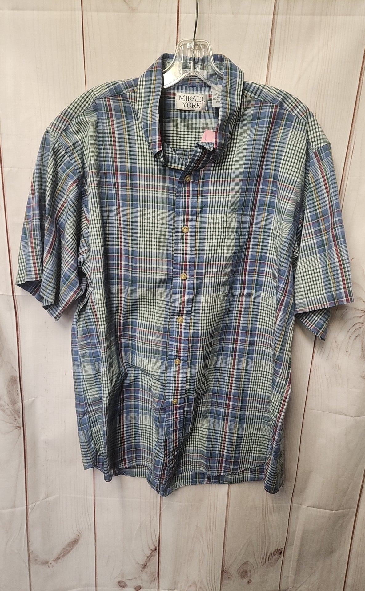 Mikael York Men's Size XL Blue Shirt