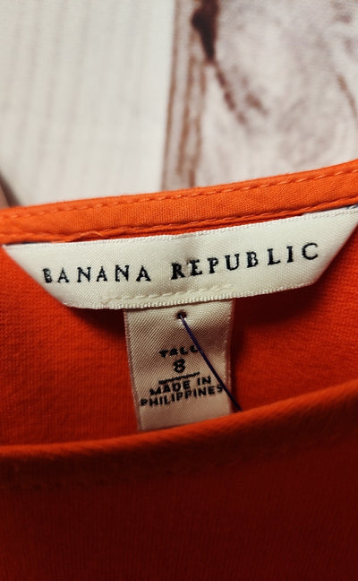 Banana Republic Women's Size 8 Tall Orange Dress