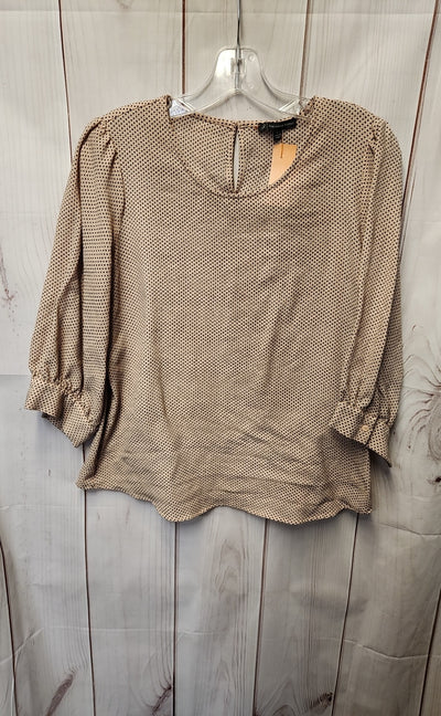 Adrianna Papell Women's Size M Peach 3/4 Sleeve Top