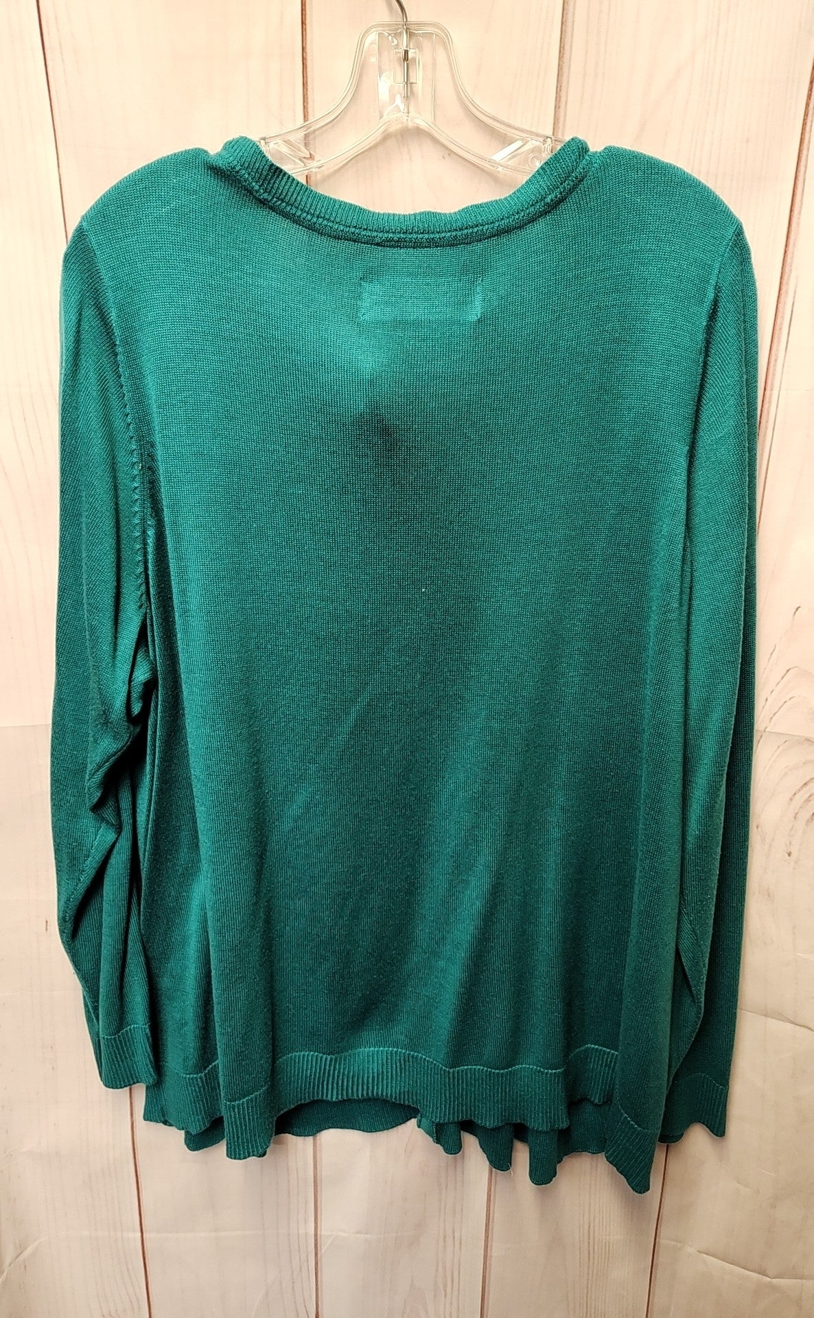 Avenue Women's Size 22/24 Teal Cardigan