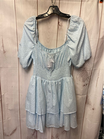 Lulus Women's Size L Blue Floral Dress