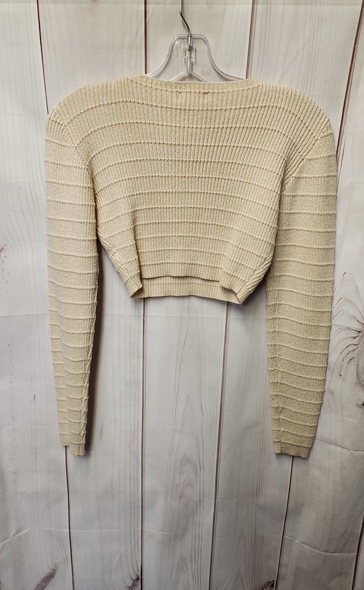Naked Waredrobe Women's Size M Cream Sweater