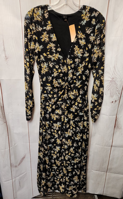AFRM Women's Size S Black & yellow Floral Dress