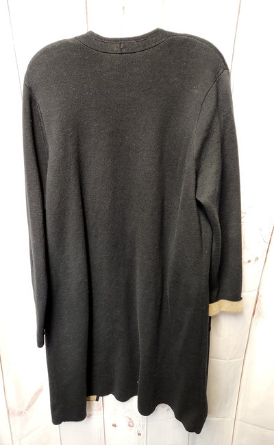 J Jill Women's Size L Black Cardigan