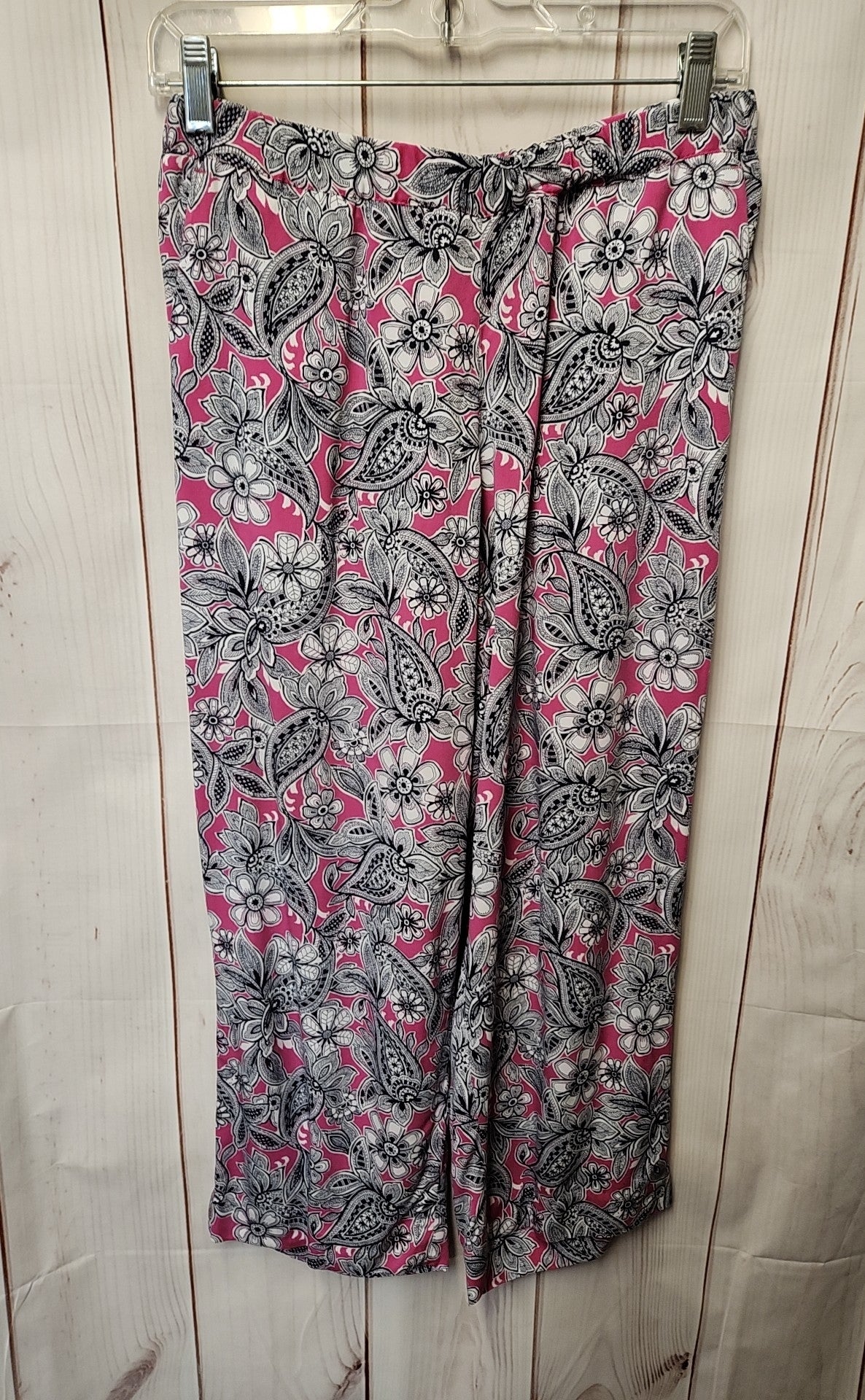 Talbots Women's Size S Petite Black & Pink Pants