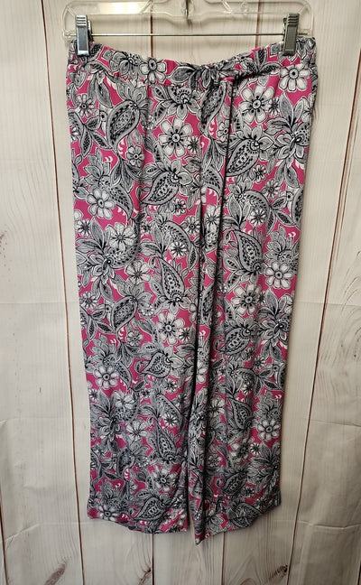 Talbots Women's Size S Petite Black & Pink Pants