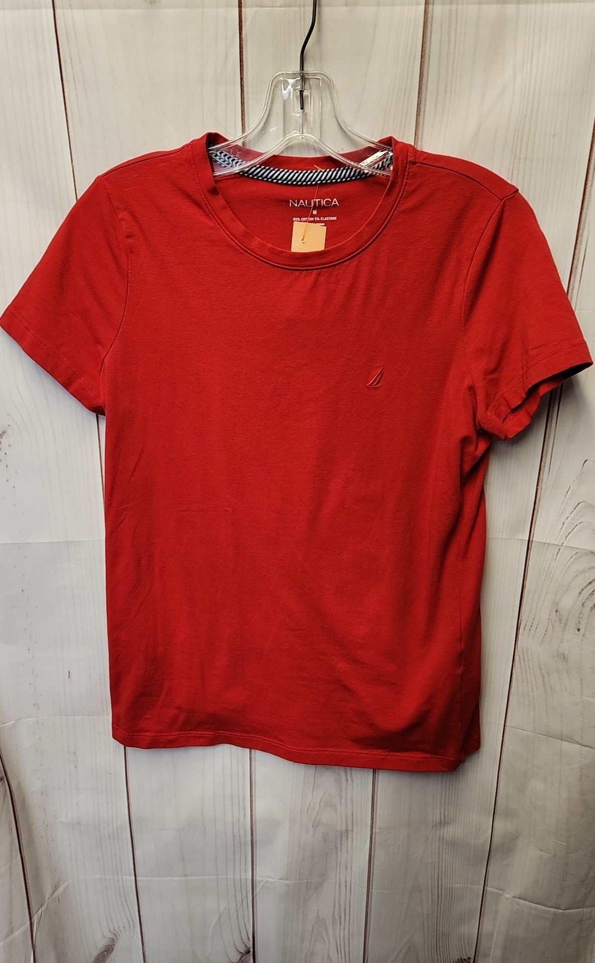 Nautica Women's Size M Red Short Sleeve Top