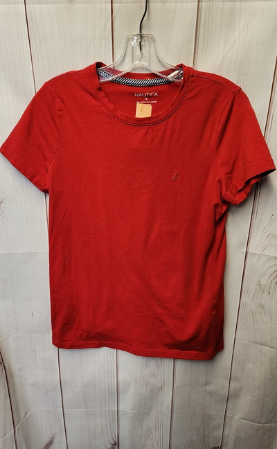 Nautica Women's Size M Red Short Sleeve Top
