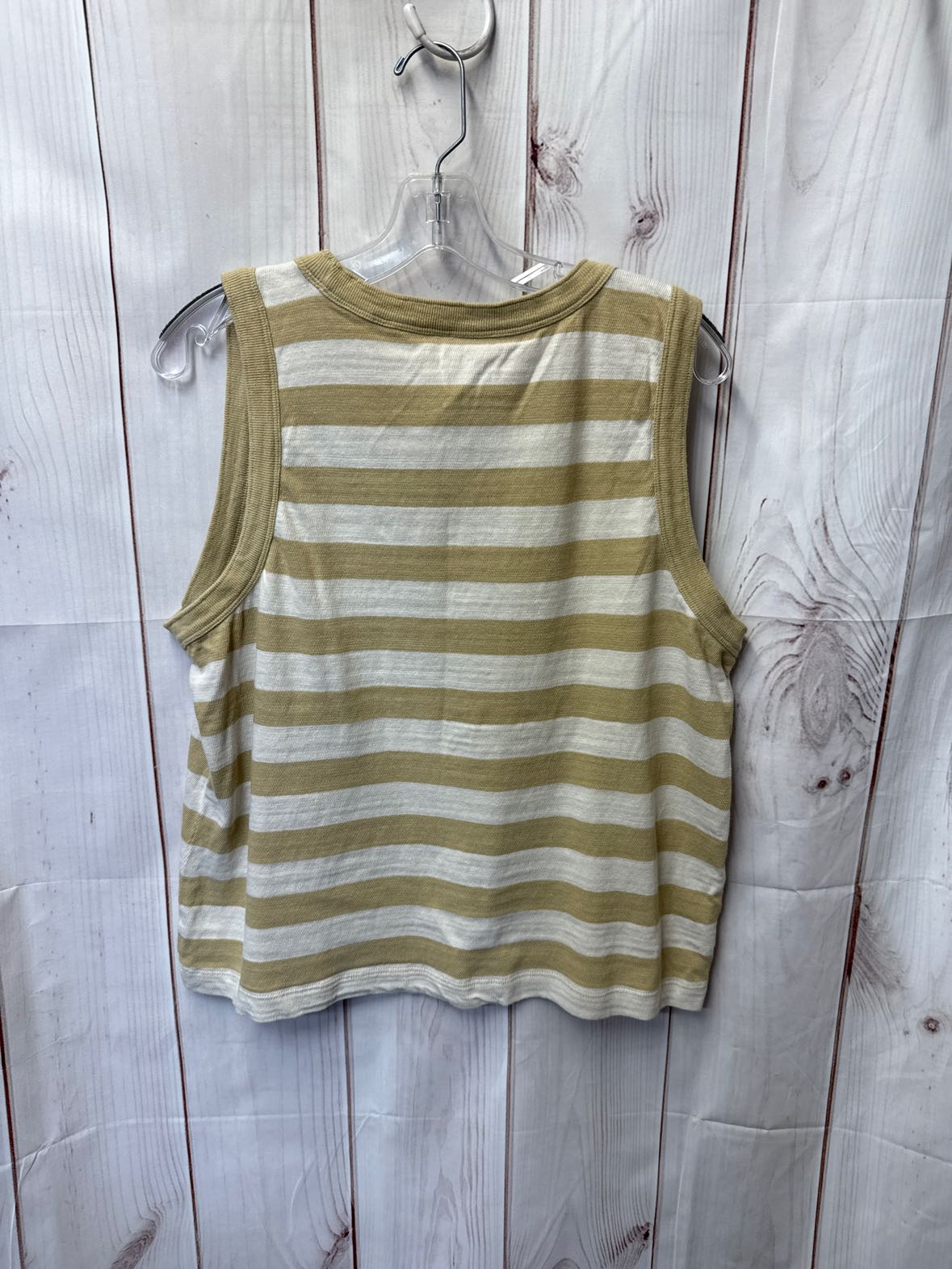 Loft Women's Size L Beige Sleeveless Top