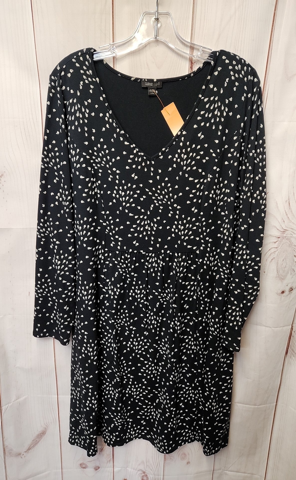 J Jill Wearever Collection Women's Size L Petite Black Dress