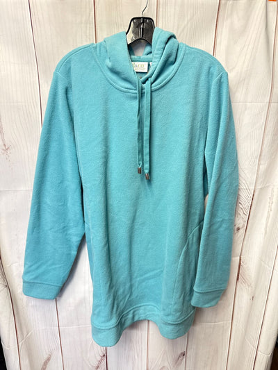 D & Co Active Women's Size L Teal Sweatshirt