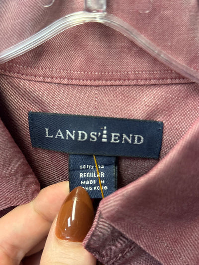 Lands End Men's Size S Red Shirt