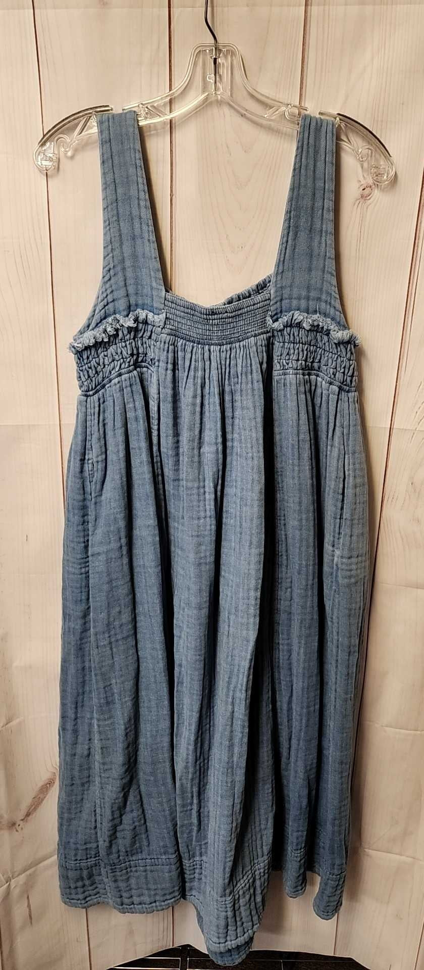 Free People Women's Size S Blue Dress