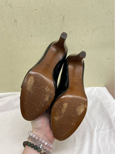 Ann Taylor Women's Size 6-1/2 Black Open Toe Pumps