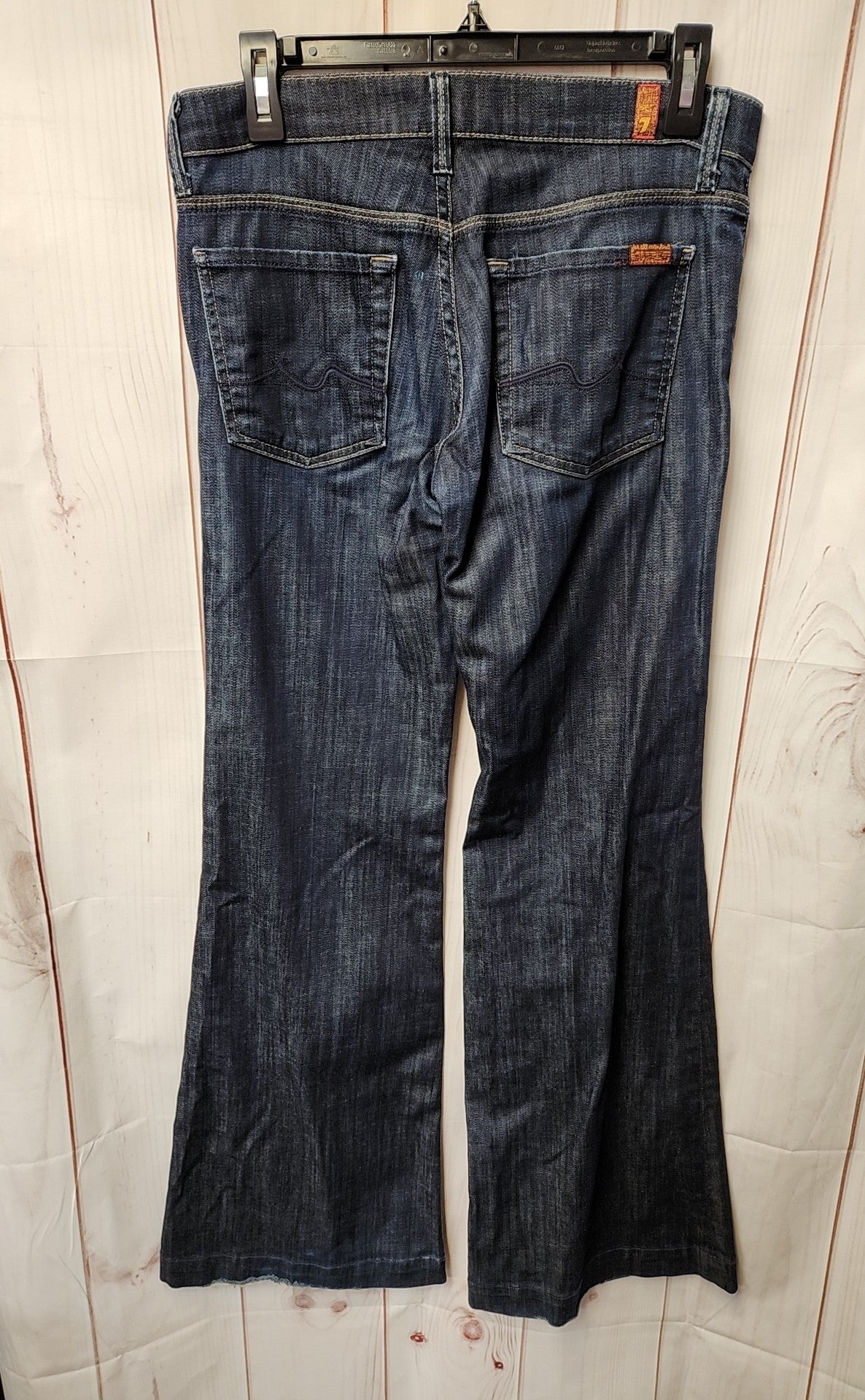7 For All Mankind Women's Size 27 (3-4) Blue Jeans Low Rise Ginger