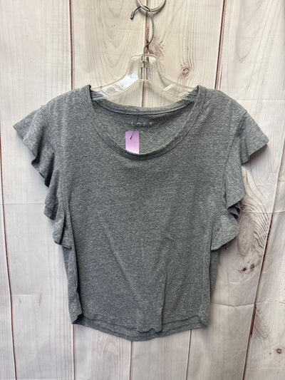 Loft Women's Size S Gray Short Sleeve Top