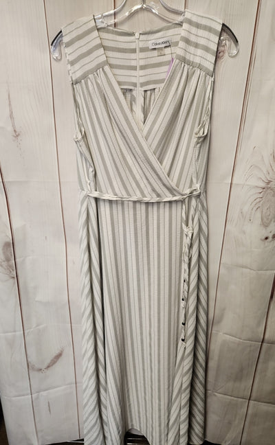 Calvin Klein Women's Size 12 Gray Dress