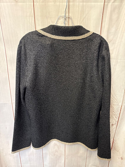 Chico's Travelers Women's Size 1 = US M Black Cardigan