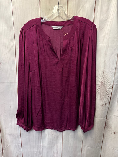 Nine West Women's Size XL Pink Long Sleeve Top