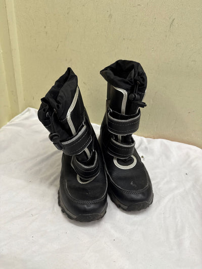 Lands End Boy's Size 3 Black Boots