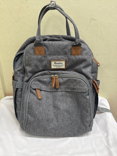 Ruvalino Gray Diaper/Backpack