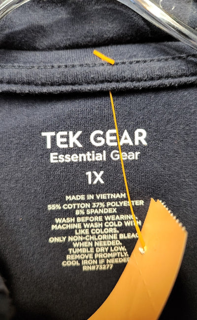 Tek Gear Women's Size 1X Navy Active Jacket