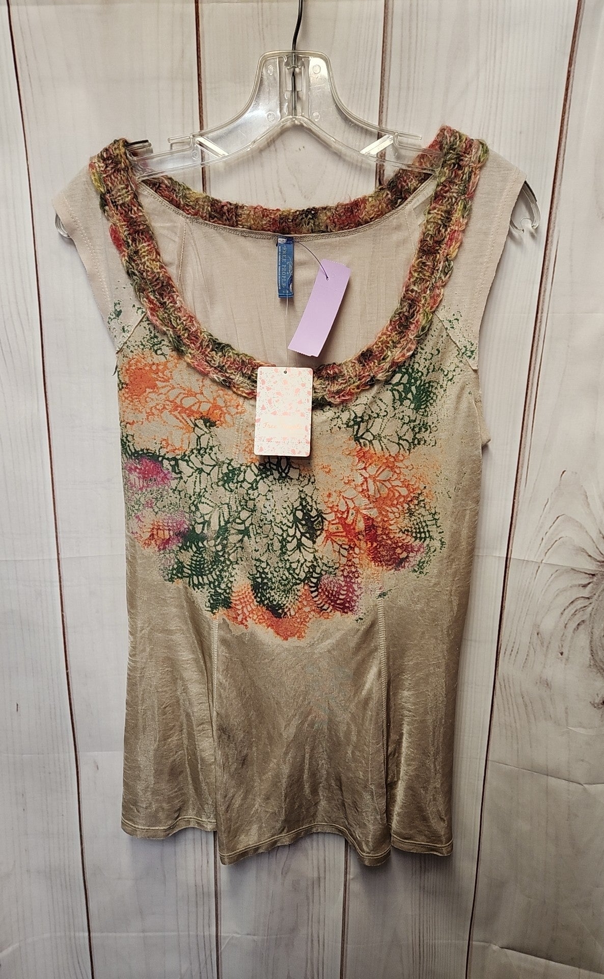 NWT Free People Women's Size M Brown Sleeveless Top
