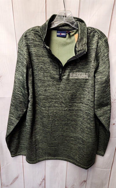 Basix of America Men's Size L Green Sweatshirt