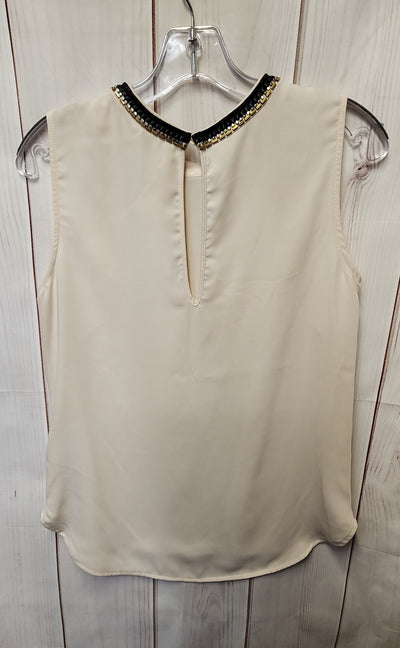 H&M Women's Size 8 Beige Sleeveless Top