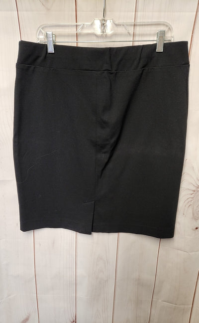 J Jill Women's Size L Black Skirt Ponte Pencil Skirt