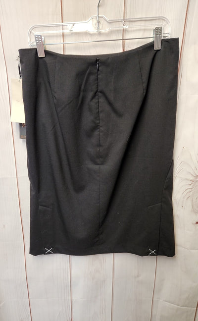 NWT Kenar Women's Size 10 Black Wool Blend Skirt