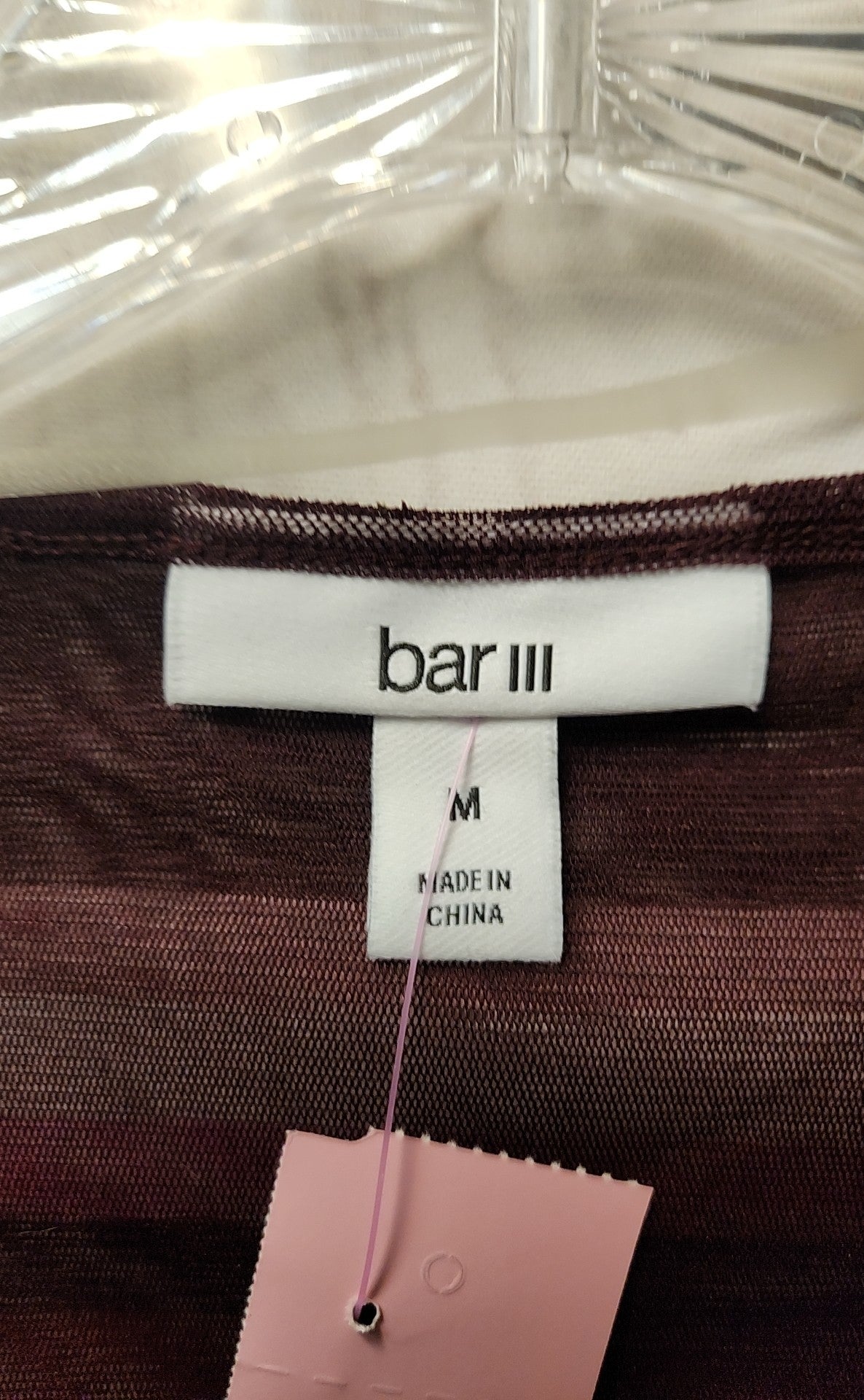 NWT Bar III Women's Size M Purple Long Sleeve Top
