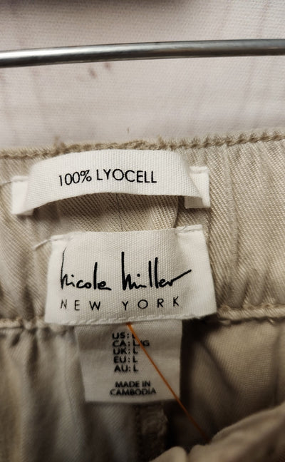NWT Nicole Miller Women's Size L Beige Pants