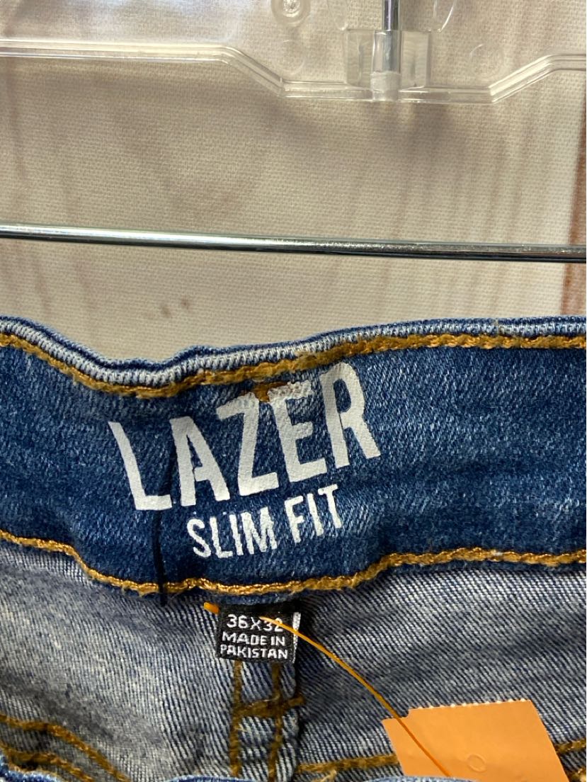 Lazer Men's Size 36x32 Blue Jeans Slim Fit