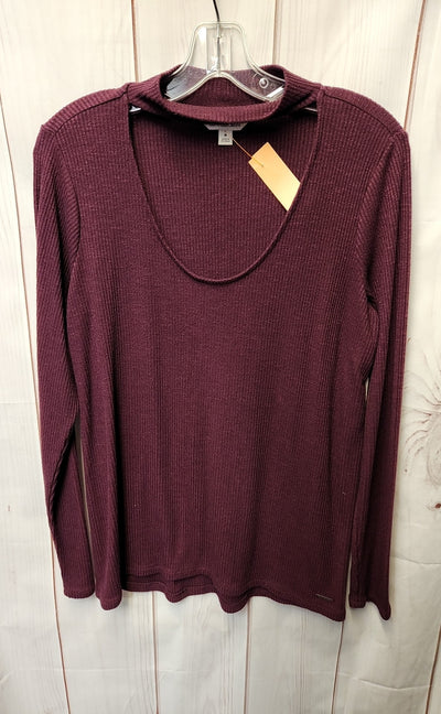 Calvin Klein Women's Size M Purple Long Sleeve Top